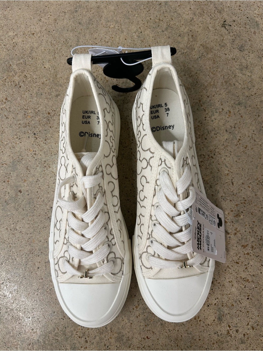 NWT Disney Mickey Canvas Lace-Up Sneakers